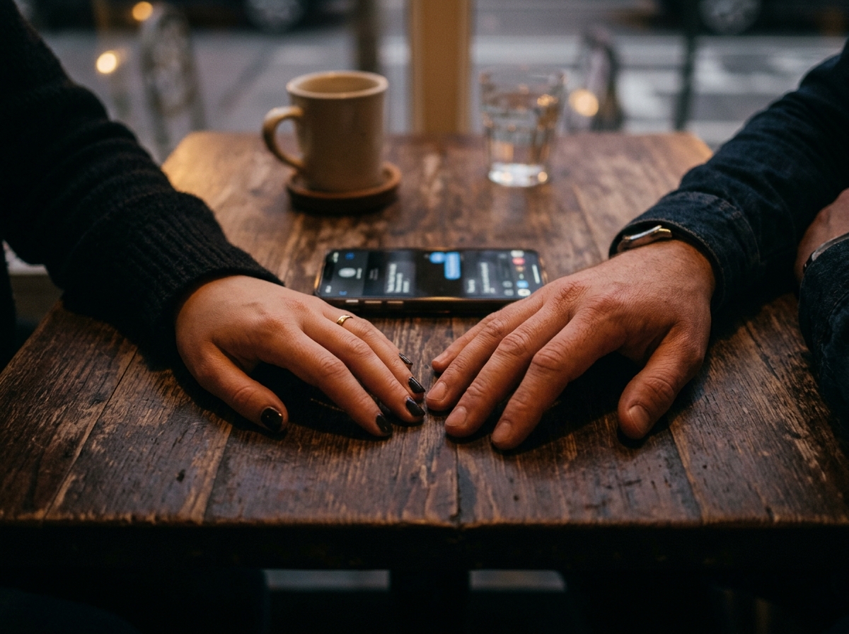 Close-up of a couple's hands almost touching, the unspoken tension that the right relationship questions open up